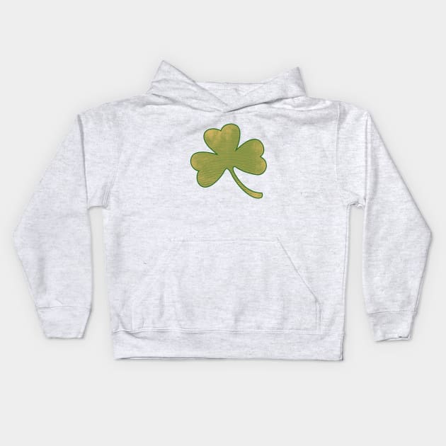 VIntage shamrock for st patricks day Kids Hoodie by bubbsnugg